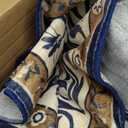 Rugflix 2x3 Entrance Rugs, Entry Rug Washable Non-Slip Stain-Resistant Low Pile Small Modern Dark Carpet, for Living Room Bedroom Indoor, Navy Blue/Black (01-ocean Blue)