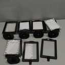 Lawei 10 Pack Double Sided Standing Picture Frames, 4x6 Inch Plastic Pedestal Photo Frame Bulk, Two Sided Vertical Picture Holder with Inserts & Base, Black Display Frame for Wedding Table Number Menu