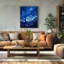 CSZPPQAF Paint by Numbers Kit for Adults Beginner, Starry Sky Moon Paint by Number Kits on Canvas, DIY Easy Acrylic Watercolor Oil Painting by Numbers for Home Wall Decor 16X20inch