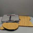 Amazer Bamboo Under Desk Footrest with Cushion 3-in-1, Reversible Ergonomic Rocking Foot Rest for Under Desk at Work, Adjustable Foot Stools with Washable Cover, Desk Leg Rest for Home Office