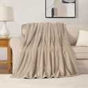 Solid Plush 50"X70" Throw Blanket, Tan - Plush Blanket for Ultimate Comfort and Cozy Warmth (Doe Brown)