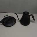 INTASTING Gooseneck Electric Kettle with 1 Temperature Control for Pour Over Coffee & Tea, Quick Heating, BPA-Free Stainless Steel, Built-in Brew Timer, 1500W/0.9L (Black Walnut)