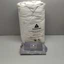 SNOWMAN Premium Down Comforter Queen Size, Luxurious All Season Duvet Insert with Cotton Blended Fabric, 37oz Fill Weight 3D Baffle Box Design Hotel Bedding Comforter (White, 90"x90")