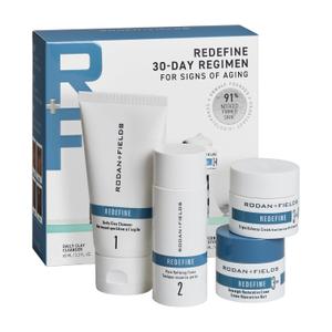 Rodan + Fields Redefine Regimen | Skincare Kit Includes Clay Cleanser, Toner, Triple Defense Cream, & Overnight Cream | Skin Care Set - 30-day Supply