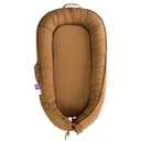 Infant Lounger, Baby Nest Cover for Baby Girls & Boys, Newborn Essentials for Baby 0-12 Months, 100% Cotton Breathable, Portable Travel Bed (Golden_Brown)