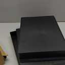 Wenqik 4 Pcs Stackable Paper Trays Rectangular Plastic Desk Holder Desktop Document File Organizer Storage Letter for Office Classroom (Black)