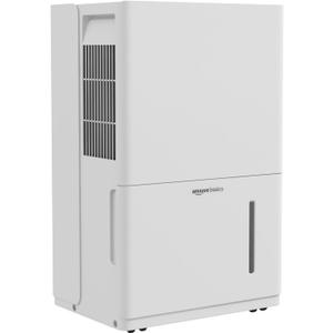 Amazon Basics 50-Pint Large Dehumidifier with Pump, New Energy Star Certified, Humidity Control, Auto-Defrost, Timer, Overflow Protection for Rooms up to 4000 SFT, White