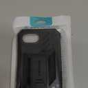 FNTCASE for iPhone 16e Phone Case: Military Grade [Built-in Screen Protector] [Kickstand] Matte Textured Drop Proof Protection Cover | Rugged Shockproof TPU Protective Sturdy Cases 2025 - Black