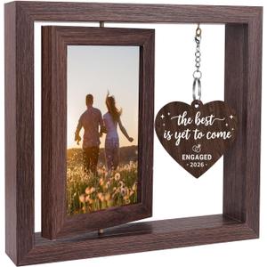 Engagement Gifts for Couples Newly Engaged Couples Gift for Him Her, Just Married Couple Engagement Bachelorette Bridal Shower Gifts For Bride to be Fiance Gift for Women Picture Frame 4x6