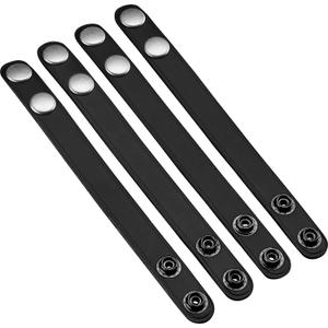 Perfect Fit Shield Wallets 3/4 Inch Duty Belt Keeper for belts up to 2.25 inches wide Leather with Chrome Snap (4 Pack)