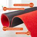 3ftx10ft Red Carpet Runner, 450GSM Extra Thick Non-Slip TPR Rubber, Indoor/Outdoor Carpet for Hollywood&Oscars Runway, Weddings, Proms, Award Ceremonies,Home Parties,Easy to Clean & Reusable