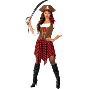 fun shack Pirate Costume Women, Womens Pirate Costume, Pirates Dress, Halloween Costumes for Women, Womens Halloween Costumes (Large)