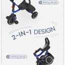 Besrey Toddler Tricycle with Bell, Kids Tricycle Age 18 Months to 5 Years, Kids Trike, Toddler Bike for 1.5-5 Year Olds, Baby Trike, Gifts & Toys for Boys & Girls, Blue