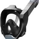 Supertrip Full Face Snorkel Mask Adults, Snorkeling Gear for Adults with Shorten Breathing Distance, Snorkel Mask for 180Panoramic View Camera Mount Advanced Breathing System, Anti-Fog Anti-Leak