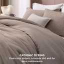 Bedsure Oversized King Comforter Set - Khaki Soft Bedding for All Seasons, Cationic Dyed Bed Set, 3 Pieces, 1 Oversized King Size Comforter (120"x98") and 2 Pillow Shams (20"x36"+2")
