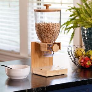 Honey Can Do Bamboo Cereal Dispenser, Natural KCH-09385 Natural, 17.5 oz