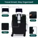 Nobl Travel Carry on Expandable Luggage, Aluminum Frame Hard Shell Suitcase, 22.5" x 14.2" x 9.8", 45L