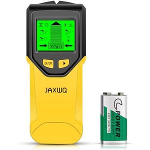 Stud Finder Wall Scanner - 5 in 1 Stud Finder Tool w/Microprocessor Chip and HD LCD Display, Stud Detector Beam Finders for the Center and Edge of Wood AC Wire Metal Studs Joist Pipe (Pollen)