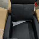 FDW Recliner Sofa Massage Chair Home Theater Seating with Lumbar Support and Padded Backrest for Living Room and Bedroom (Leather, Black)