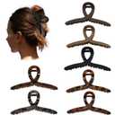 5 Inch Extra Large Hair Claw Clips, 13 cm No Slip XL Hair Clips for Thick Long Curly Hair, Big Claw Clips, 7 Pack