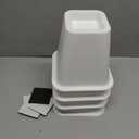 Novabright 6 Inch 4 Pack College Dorm Bed Risers,White
