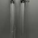 2 Pack X Frame Banner Stand Fits Any Banner Adjustable Size 23"X63" to 32"X78" with Portable Retractable Carrying Bag, Customize Stand for Trade Show Exhibition Market and Store Display, Silver