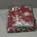 SHACOS Welcome Snowflake Christmas Door Mat 32”x48” Washable Non-Slip Rubber Backing Winter Holiday Xmas Doormats for Front Door, Dirt Resistant Low-Profile Floor Mat for Entryway Entrance, 2'8" x 4'