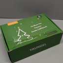 YAUNGEL 6 Pcs Christmas Tree Candles with Metal Candle Holder, Real Wax Christmas Tree Candles with Remote Timer, Flameless Tree Candlesticks Battery Operated Flickering Flame for New Year Xmas Decor