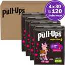 Pull-Ups Girls' Nighttime Potty Training Pants, Training Underwear, 2T-3T (16-34 lbs), 120 Ct