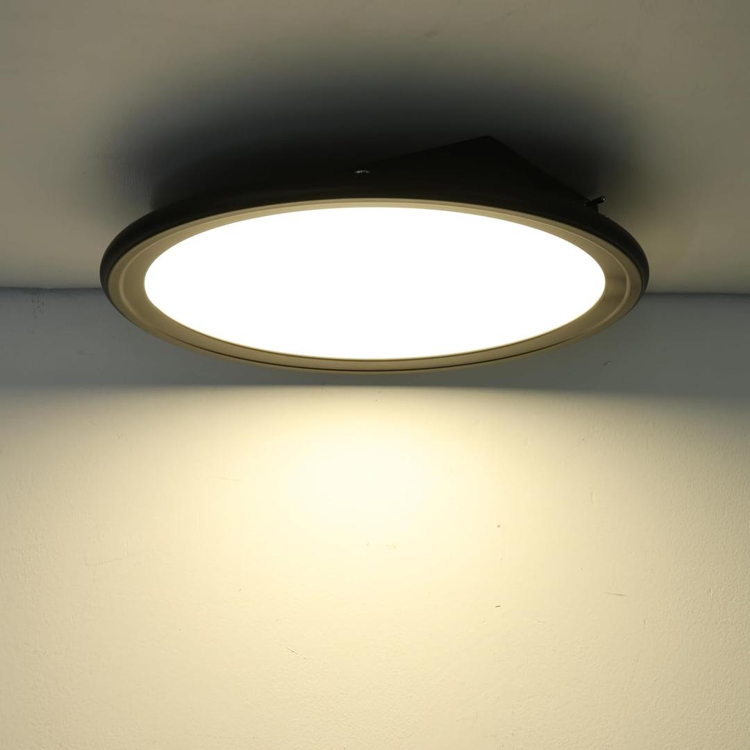 12V RV 10inch Super Slim LED Pendant Ceiling Light Fixture, 12V RV Interior Light Fixture with On&Off Switch, 12Volt Ceiling Mount Light, Dimmable, 4000K for Motorhome Camper Trailer