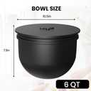 6 QT Silicone Bowl Liners for KitchenAid Mixers (3-Piece Set) - Adjustable Fermentation Hole Lid