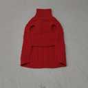 SUNFURA Dog Sweater, Dog Sweaters for Medium Dogs Girl Boy, Warm Soft Sweaters Pullover for Fall Winter, Solid Color Turtleneck Knitwear Clothes for Pug, Yorkie, Boston Terrier, Red M