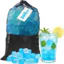 Nilpferd 360 Pack Reusable Ice Cubes for Drinks, BPA-Free Ice Packs for Lunch Boxes, Coolers, Refreezable Plastic Ice Cubes Without Diluting Drinks for Party Hosts & Outdoor Ice Baths Enthusiasts (blue and white)