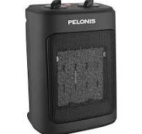 Pelonis 1500 Watt 9-in-Electric Personal Ceramic Space Heater with Thermostat