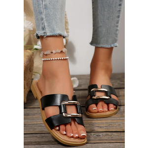 SM New York Slide Sandal, Black, Size 7