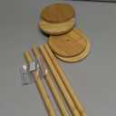 Giantree 4 Pack Donut Stand, Donut Stand For Dessert Table Donut Wooden Stand Donut Display Stand Tower Bagel Stand Holder Doughnut Stand 10.62in Long For Party Christmas Birthday New Year Wedding