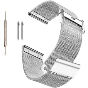 Moran Stainless Steel Watch Band Quick Release Replacement Metal Strap  22mm for Men Women