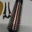 Thermal Brush 1 Inch Curling Iron Volumizing Heated Round Brush Ceramic Tourmaline Heated Hot, Multifunctional Styler Curling Wand (Rose Gold, 1 inch)