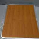 KISKIS 2 Fold Ultra Lightweight Folding Camping Tables 2Ft Portable Small Aluminum Outdoor Desk with Carry Handle, 62X42cm(24X17inch) for Picnic Travel,Black