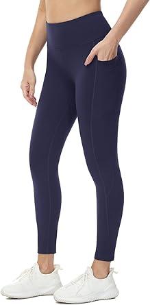 Baleaf Women's Fleece Lined Leggings Thermal Warm Winter Tights ClimeCo Certified Purple