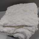 Heated Blanket Full Size with 1/2/4/6/8 Hours Auto-Off 10 Heat Level, 62'' * 84'' Cozy Faux Rabbit Fur Bubble Electric Blanket with Overheat Protection(White)