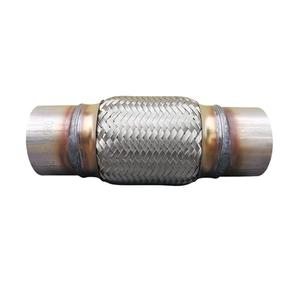 SUISFLXGRO Exhaust Flex Pipe Universal Type 100% Stainless Steel For Heavy Duty and Cars (1 PC, 3X6X10)