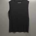 MIER Mens Workout Tank Tops Quick Dry Sleeveless UPF 50+ Muscle Tee Shirts for Athletic Gym Running Swim Beach Training (Medium, Black)