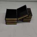 2 Pack Decorative Book Boxes Wooden Antique Book Decorations Vintage Book Storage Box, (Style B)