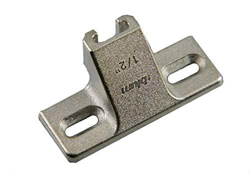 Blum 130.1100.23x10S 130.1100.23, Plate, Face Frame, 1/2" Overlay (Pack of 10 with Screws), Nickel Finish