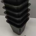 6 Pack Bed Furniture Risers, 6 Inch Quality Plastic Couch Lift Risers Stackable Black Bed Legs for Sofa, Chair, Cabinet, Desk, Supports up to 2200 Lbs per Leg