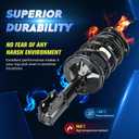 Front Struts Assembly & Sway Bar Links for 2003 2004 2005 2006 2007 2008 Toyota Corolla, Shock Absorber w/Coil Spring Replace 172115 172114 4PCS