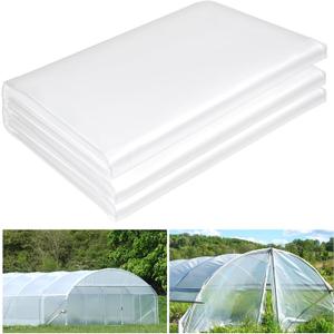 25 x 40 FT Clear Greenhouse Plastic Sheeting, 6 Mil Polyethylene Film Heavy Duty, Water Sun Frost Wind Dust Resistant Winter Hoop House Toughness Plastic Cover for Farming, Gardening, Agriculture, DIY