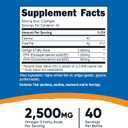 Nutricost Omega 3 Fish Oil - 2500MG, 120 Softgels (40 Serv) - Fish Oil, Wild Caught! 1200mg EPA 850mg DHA - Non-GMO, Gluten Free Exp 12/2028