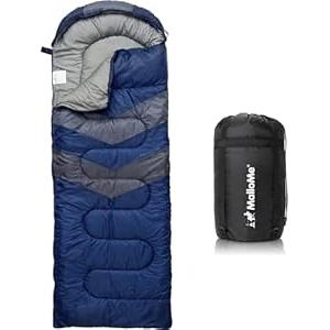 MalloMe Sleeping Bags for Adults Cold Weather & Warm - Backpacking Camping Sleeping Bag for Kids 10-12, Girls, Boys - Lightweight Compact Camping Essentials Gear Accessories Hiking Sleep Must Haves